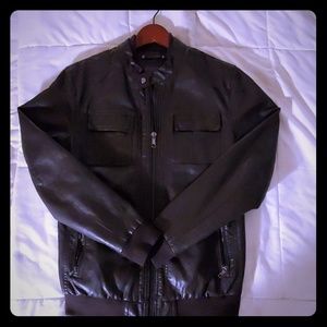 Mens Vegan leather Motorcycle jacket